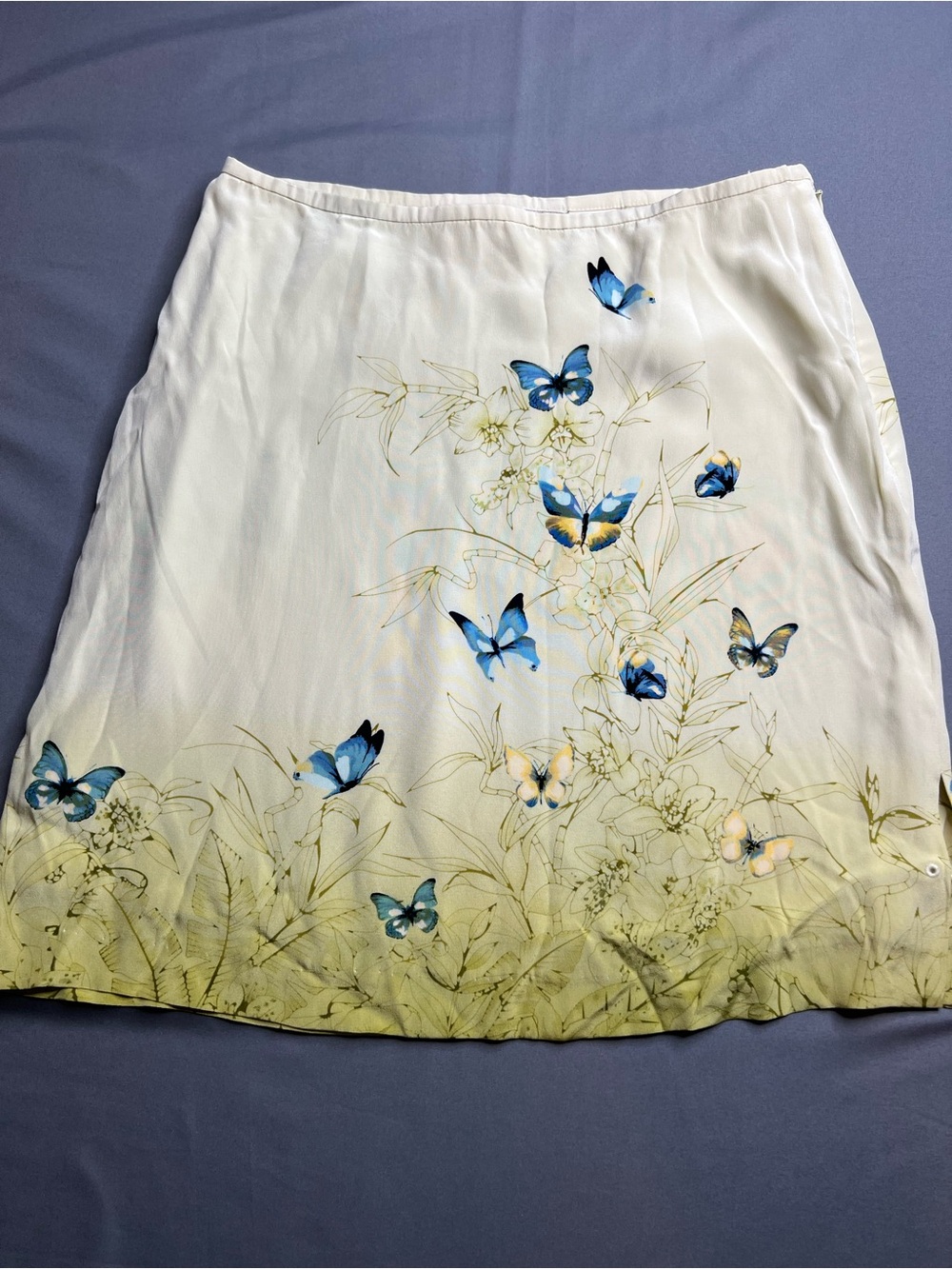 Tommy Bahama 100% Silk Butterfly Floral Skirt Size 6 | Lined